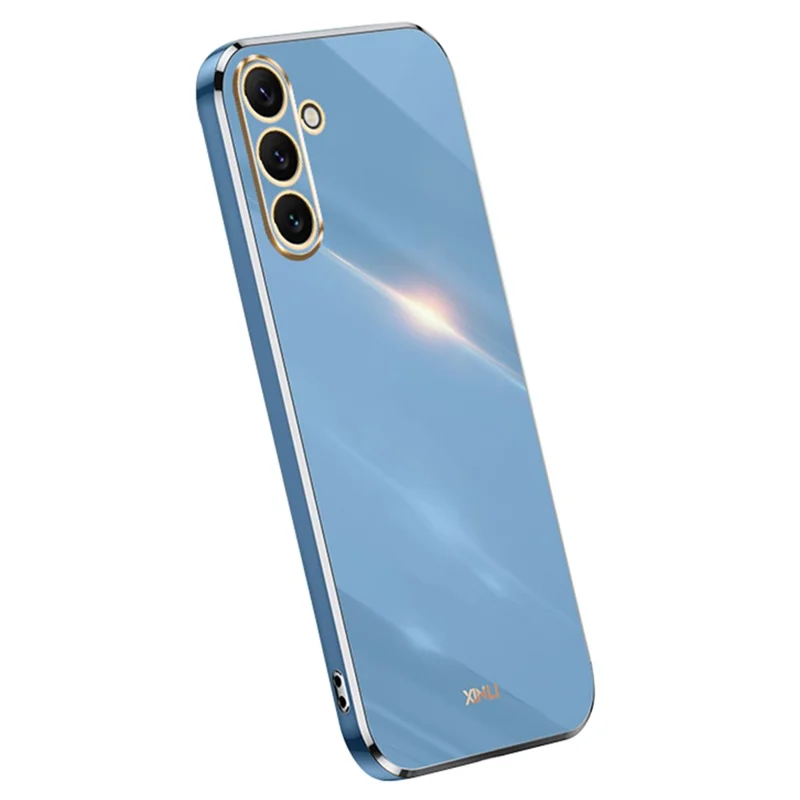 XINLI For Samsung Galaxy A16 5G / A16 4G Case TPU Phone Cover with Electroplating Frame - Blue