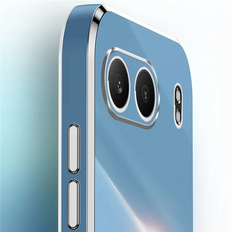 XINLI Чехол для OnePlus Nord 4, TPU-чехол с электропокрытием - Cyan