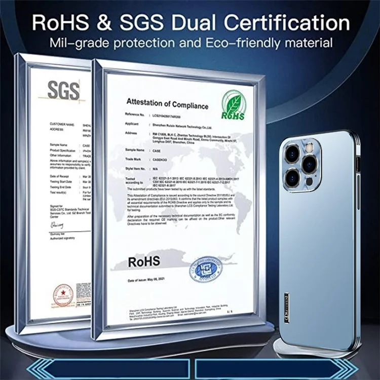 IM-CHEN Phone Case for iPhone 13 Pro Max 6.7 inch Anti-Scratch Slim Case Hard PC Soft TPU Shockproof Phone Shell with Metal Lens Cover - Black