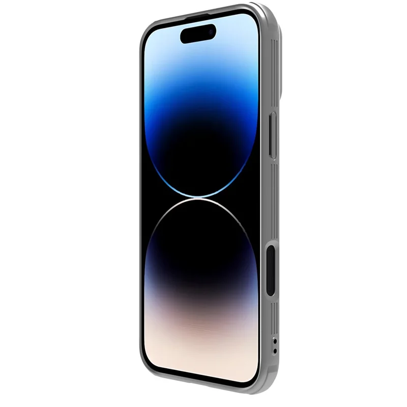 NILLKIN Camshield Pro Series for iPhone 16 Pro Case PC+TPU Slide Camera Lid Phone Cover - Grey