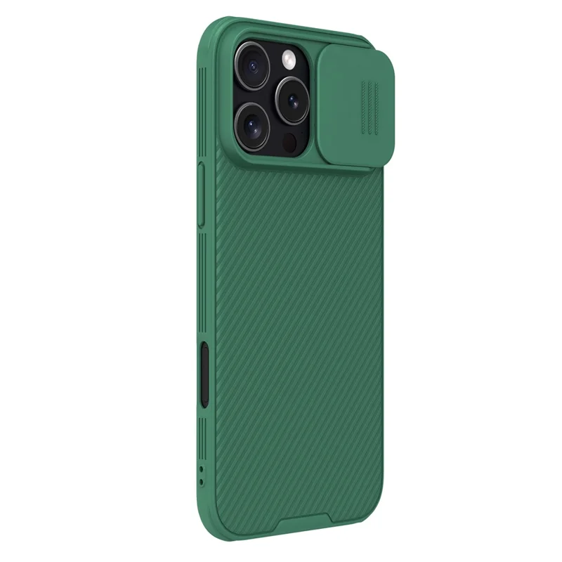 NILLKIN Camshield Pro for iPhone 16 Pro Case Compatible with MagSafe TPU+PC Phone Cover with Slider Camera - Green