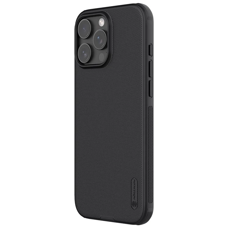 NILLKIN Super Frosted Shield Pro Per iPhone 16 Pro Max Case Matte PC+TPU Phone Cover - Nero