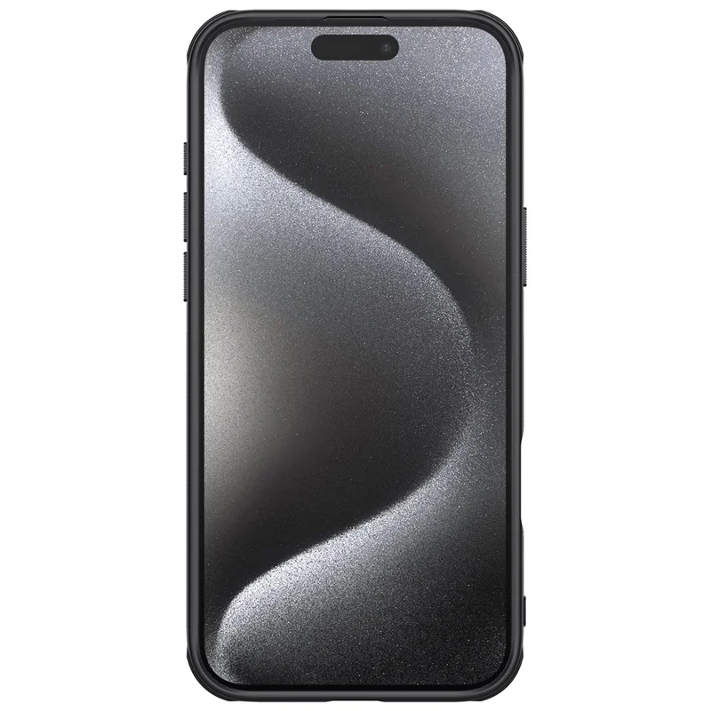 NILLKIN Super Frosted Shield Pro Per iPhone 16 Pro Max Case Matte PC+TPU Phone Cover - Nero