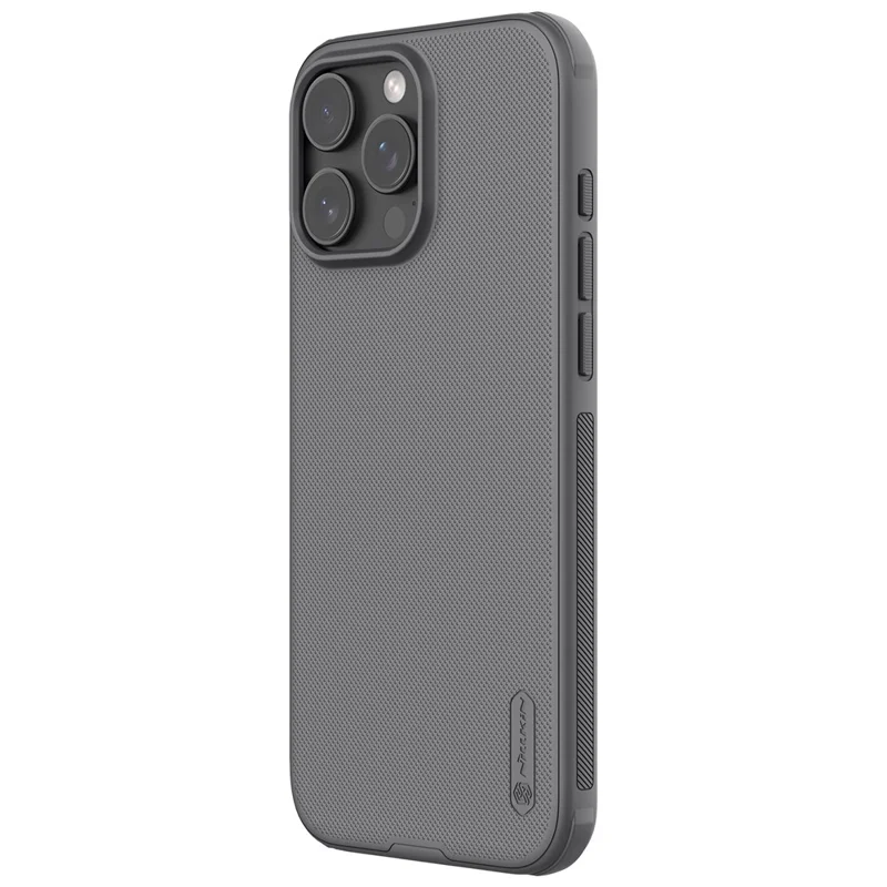 NILLKIN Super Frosted Shield Pro For iPhone 16 Pro Max Case Matte PC+TPU Phone Cover - Grey