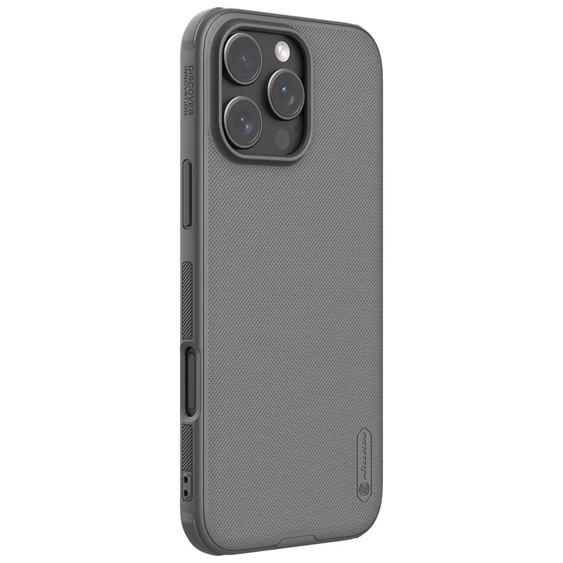 NILLKIN Super Frosted Shield Pro For iPhone 16 Pro Max Case Matte PC+TPU Phone Cover - Grey