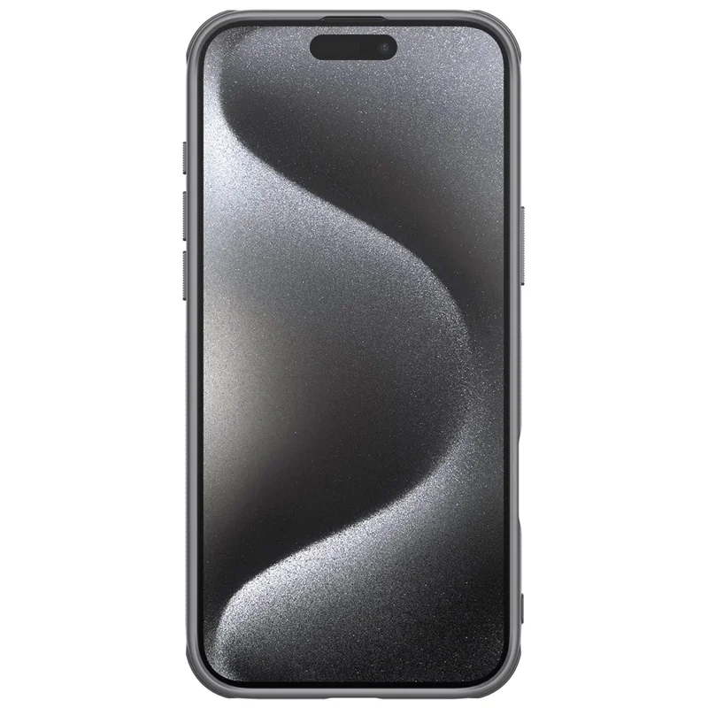 NILLKIN Super Frosted Shield Pro For iPhone 16 Pro Max Case Matte PC+TPU Phone Cover - Grey