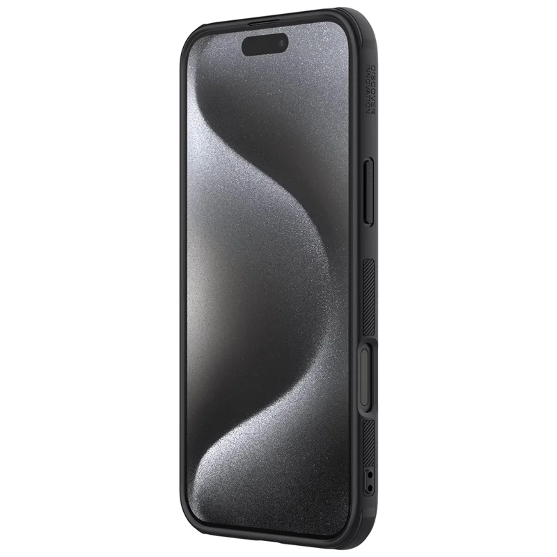 NILLKIN Frosted Shield Pro for iPhone 16 Pro Max Case Compatible with MagSafe PC+TPU Phone Cover - Black