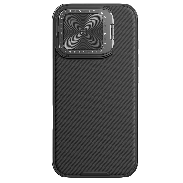 NILLKIN Camshield Prop Magnetic Series for iPhone 16 Pro Case Compatible with MagSafe PC+TPU Phone Cover with Camera Cover - Black