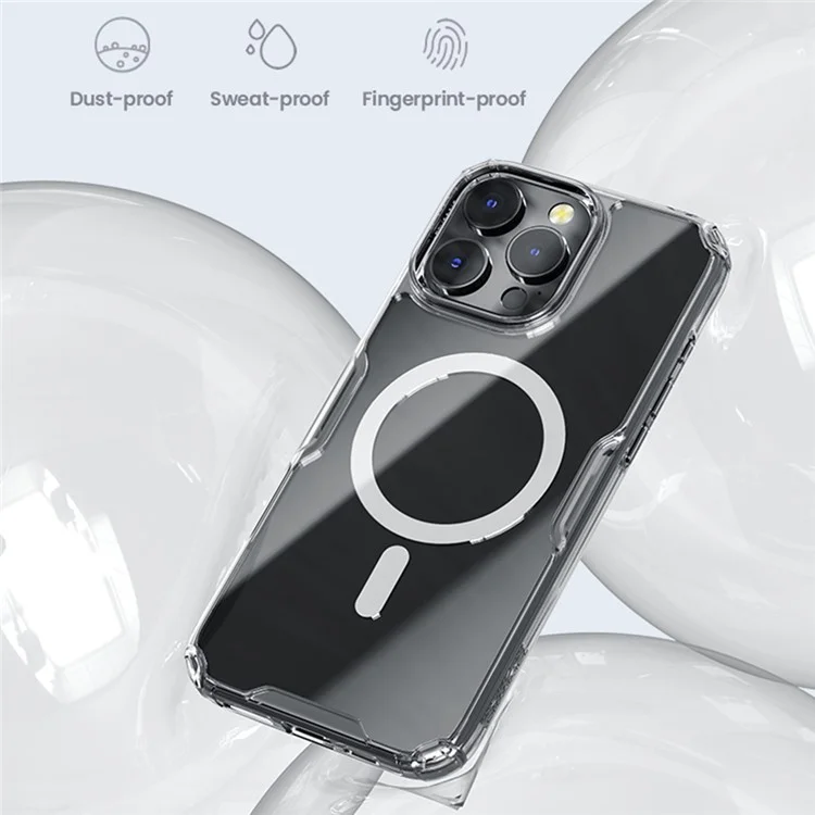 NILLKIN Pro Series for iPhone 16 Pro Case Compatible with MagSafe TPU+PC Ultra Clear Phone Case - Transparent
