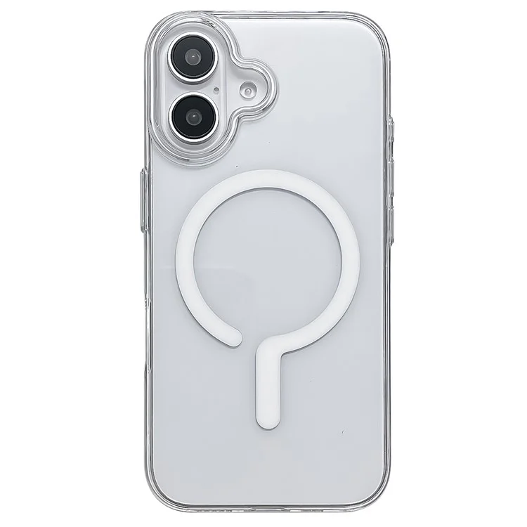 Für Das Iphone 16 Plus -fall Kompatibel Mit Magsafe Protective TPU+PC -telefonabdeckung - Weiß