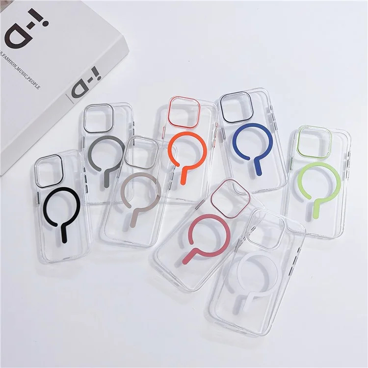 Per Iphone 16 Pro Case Compatibile Con MagSafe Protective TPU+PC Cover Per pc - Zaffiro