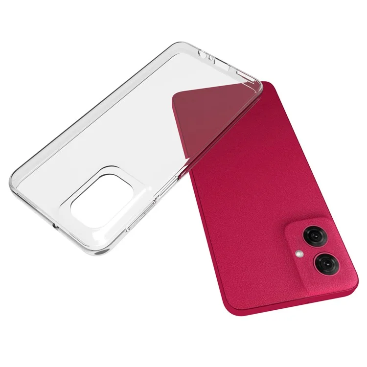 Per Motorola Moto G55 5G Custodia Telefonica Trasparente Resistente all'Acqua TPU Back Cover