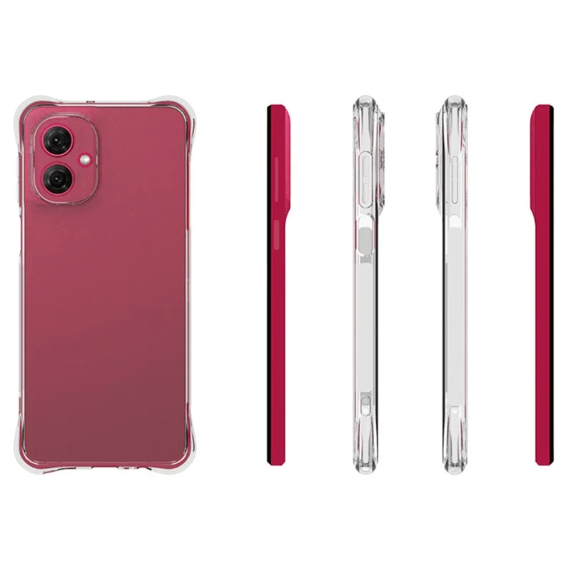 For Motorola Moto G55 5G TPU Phone Case Non-Slip Transparent Mobile Phone Cover