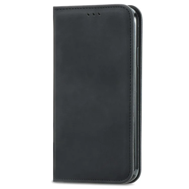 Для HMD Pulse Pro Case Skin Touch Кожаный Кошелек. - Черный