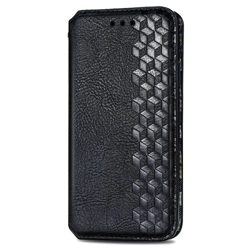 For Xiaomi 14T PU Leather Case Rhombus Imprint Wallet Stand Phone Cover - Black