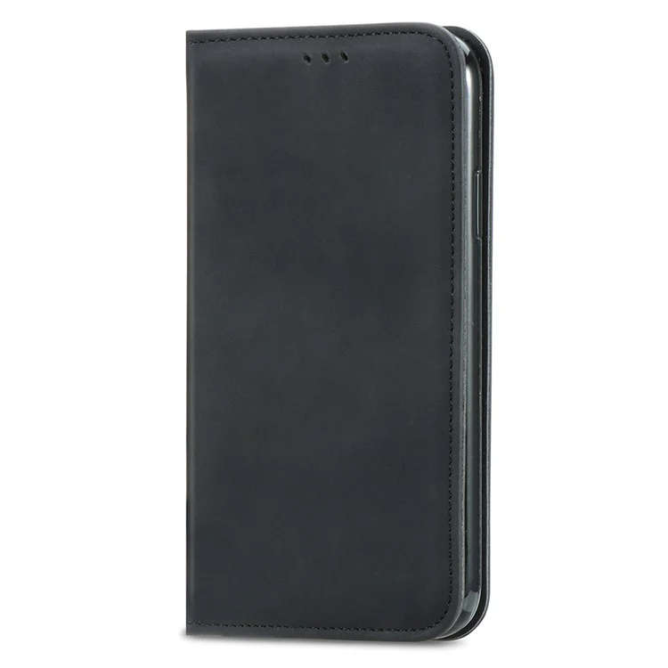Per Xiaomi 14T Case Skin Touch Feeling Leather Card Holder Phone Cover Magnetic Absorption - Nero