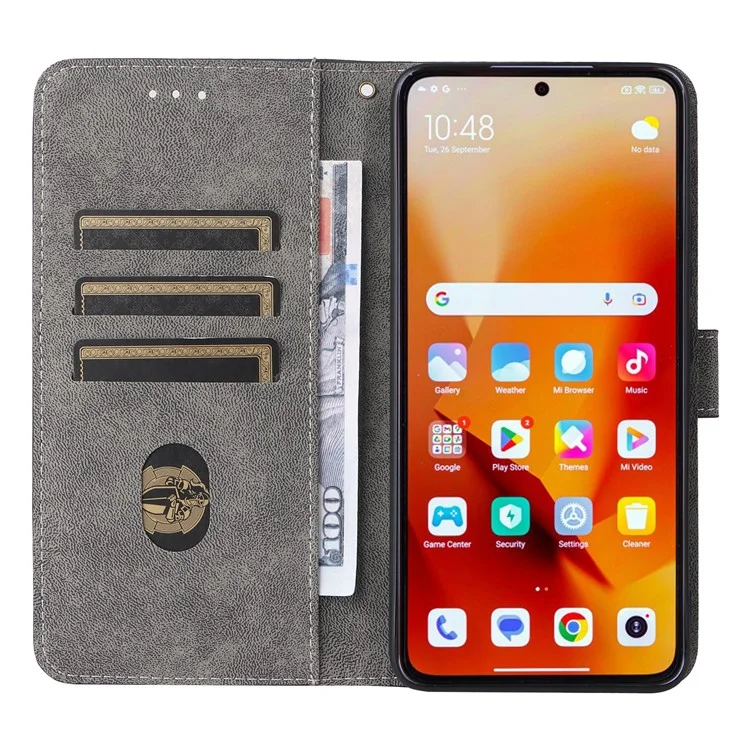 For Xiaomi 14T Wallet Case RFID Blocking PU Leather Cover Stand View - Black