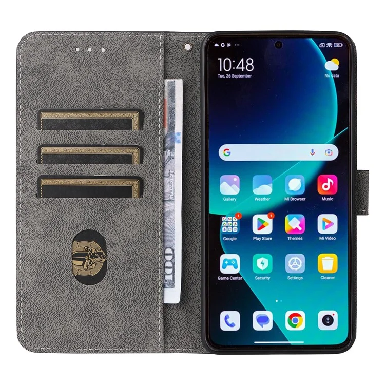 For Xiaomi 14T Pro Wallet Case RFID Blocking PU Leather Cover Stand View - Blue