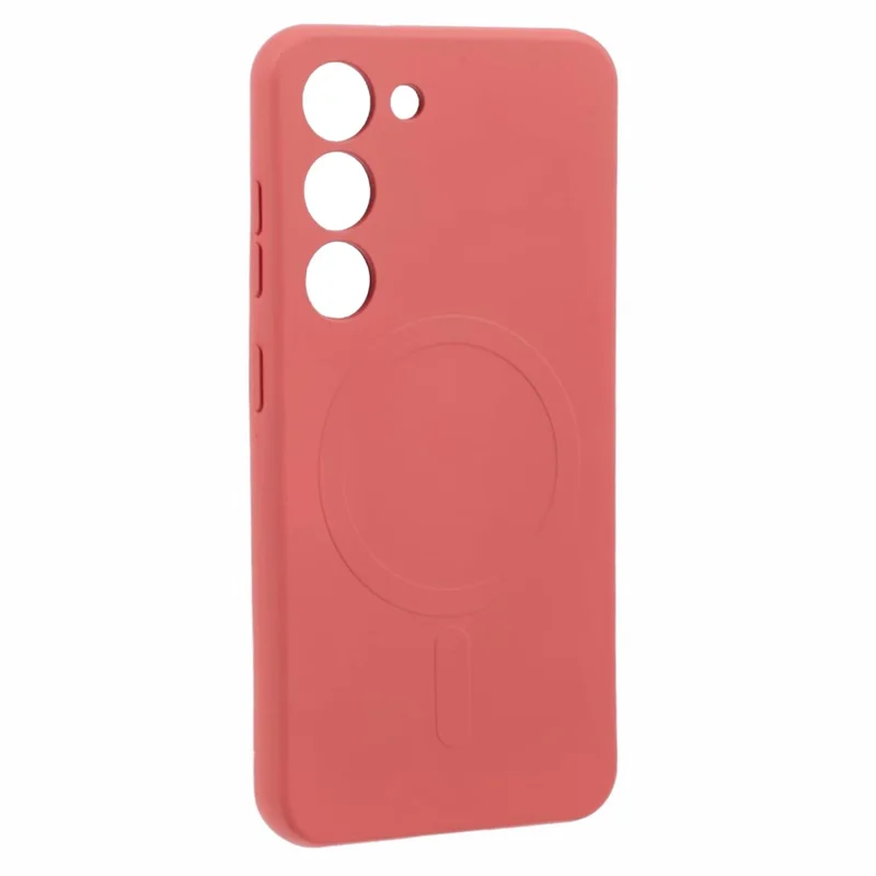 For Samsung Galaxy S23+ Case Shockproof TPU Phone Cover Magnetic Case - Camellia Red