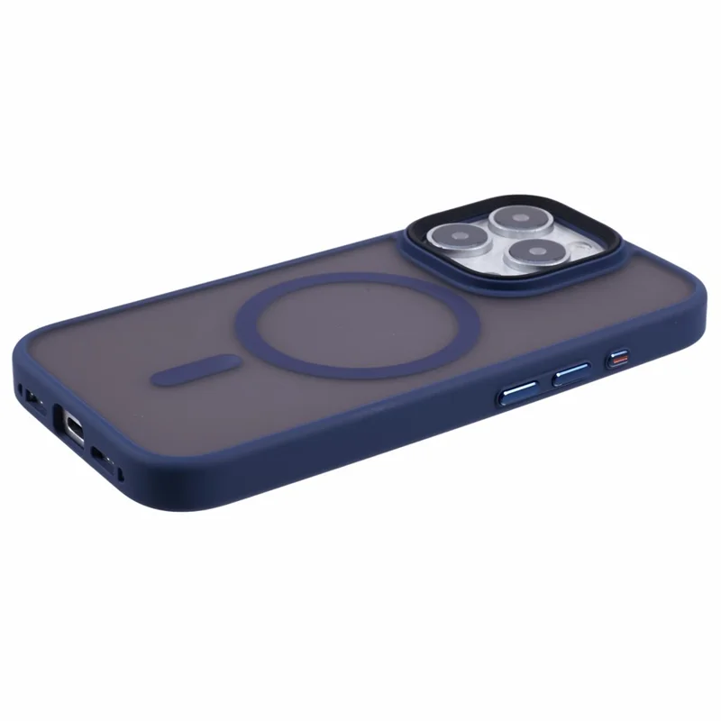 Для Iphone 16 Pro Case, Совместимый с Magsafe Tpu+пк Пробуждением - Синий