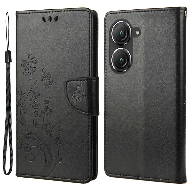 Для Asus Zenfone 9 5G PU - Черный
