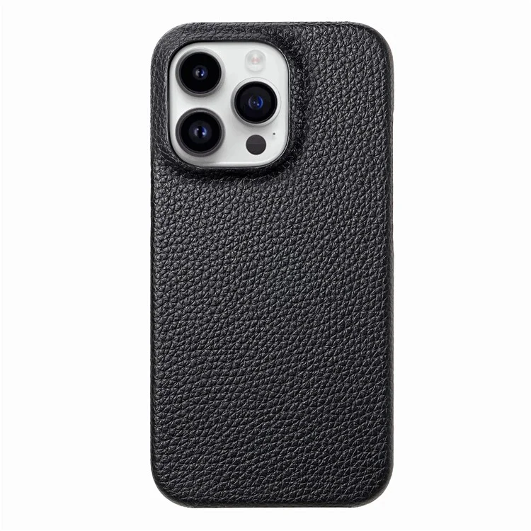 Y1 Per Iphone 16 Pro Case Shock -shock Affrotta di Litchi Texture in Pelle+copertina Per Telefono pc - Nero