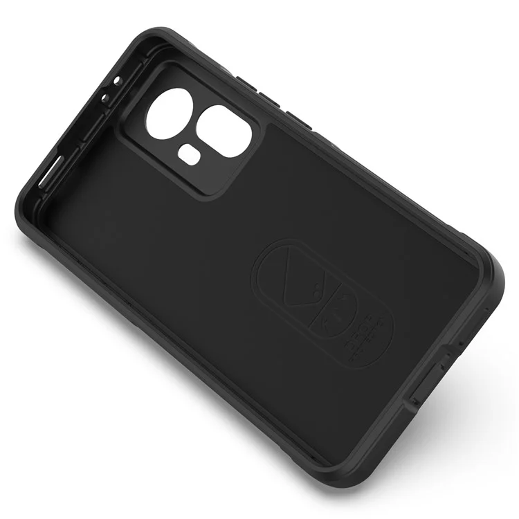 Para Xiaomi Redmi K50 Ultra 5G Caixa de Proteção Proteção TPU Soft TPU Topela Tape de Volta - Preto