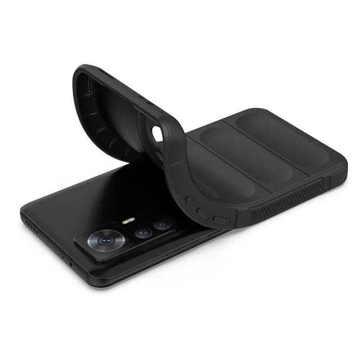 Per Xiaomi Redmi K50 Ultra 5G / 12T 5G Custodia protettiva per telefono Antiurto Morbida TPU Cover posteriore per telefono cellulare - Nero