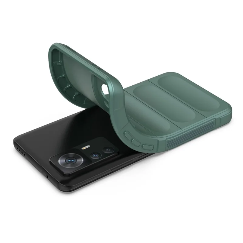 Pour Xiaomi Redmi K50 Ultra 5G / 12T 5G Étui de protection pour téléphone portable antichoc, doux, en TPU, housse arrière pour téléphone portable - Vert