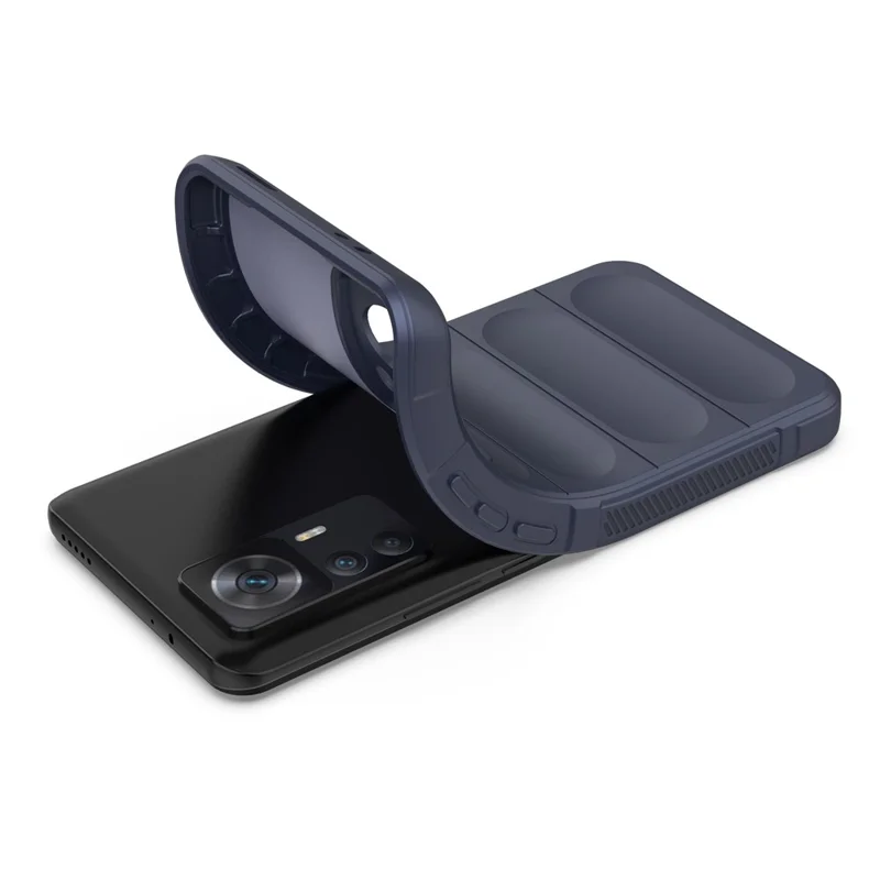 Para Xiaomi Redmi K50 Ultra 5G Caixa de Proteção Proteção TPU Soft TPU Topela Tape de Volta - Cinza Escuro