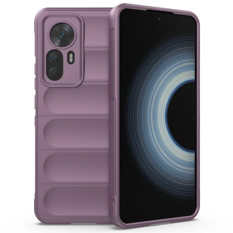 For Xiaomi Redmi K50 Ultra 5G / 12T 5G Protective Phone Case Shockproof Soft TPU Mobile Phone Back Cover - Light Purple