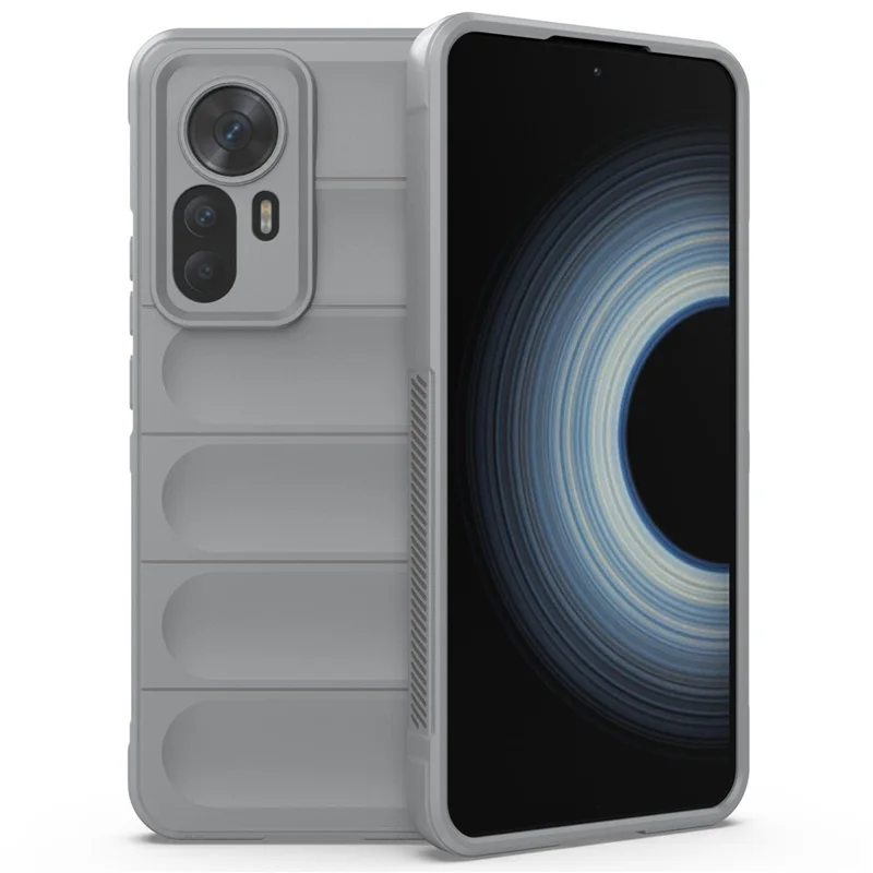 For Xiaomi Redmi K50 Ultra 5G / 12T 5G Protective Phone Case Shockproof Soft TPU Mobile Phone Back Cover - Light Grey