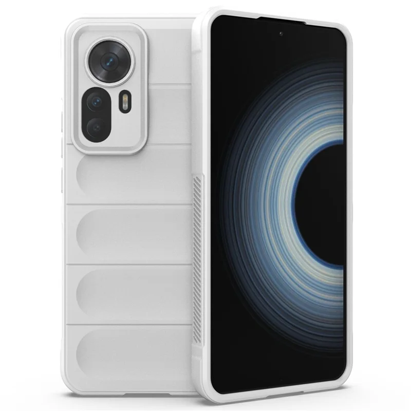 For Xiaomi Redmi K50 Ultra 5G / 12T 5G Protective Phone Case Shockproof Soft TPU Mobile Phone Back Cover - White