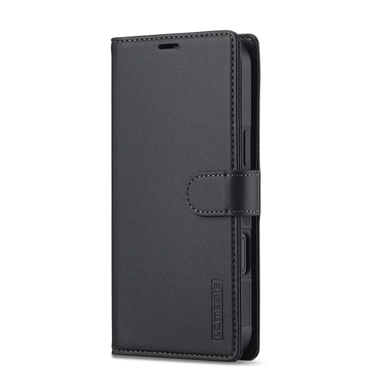 LC.IMEEKE L2 Serie für iPhone 16 Plus Hülle PU Leder Geldbörse Magnetisch abnehmbare Telefonabdeckung - Schwarz