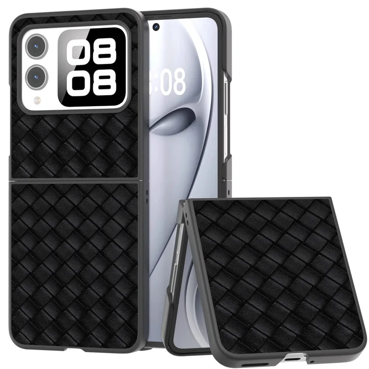 Для Huawei Nova Flip 5G Case Case Toay Texture PU - Черный
