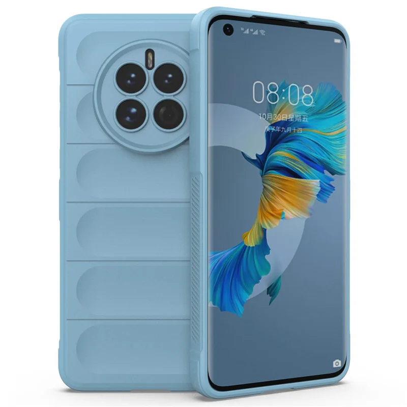 For Huawei Mate 50 4G Anti-drop Soft TPU Phone Case Scratch-resistant Mobile Phone Back Cover - Baby Blue