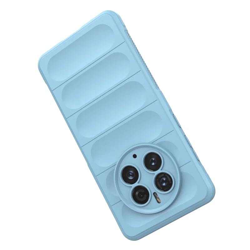 Für Huawei Mate 50 Pro 4G Kratzfeste Handyhülle Schutzhülle Stoßfest Weiche TPU Handytasche - Babyblau