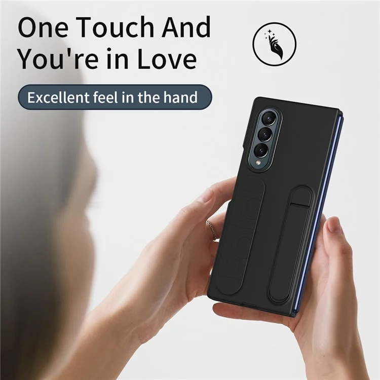 Per Samsung Galaxy Z Fold4 5G Case Wolsband Pc+copertina Telefonica Silicone - Nero