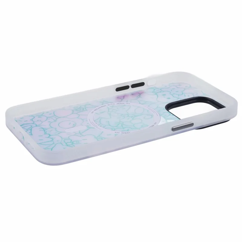 JAUCASE For iPhone 14 Pro Max Case Compatible with MagSafe Bear Pattern PC+TPU Matte Phone Cover - Summer Bear