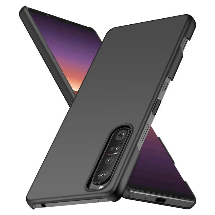 Für Sony Xperia 1 IV 5G Ultra Slim Handyhülle Kratzfeste harte PC-Handyhülle - Schwarz