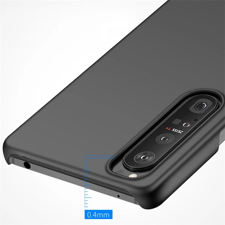 Für Sony Xperia 1 IV 5G Ultra Slim Handyhülle Kratzfeste harte PC-Handyhülle - Schwarz