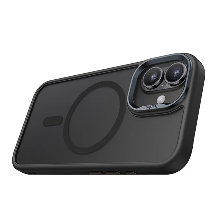 BENKS For iPhone 16 Plus Magnetic Case Skin-Touch Matte PC+TPU Cover Compatible with MagSafe - Black