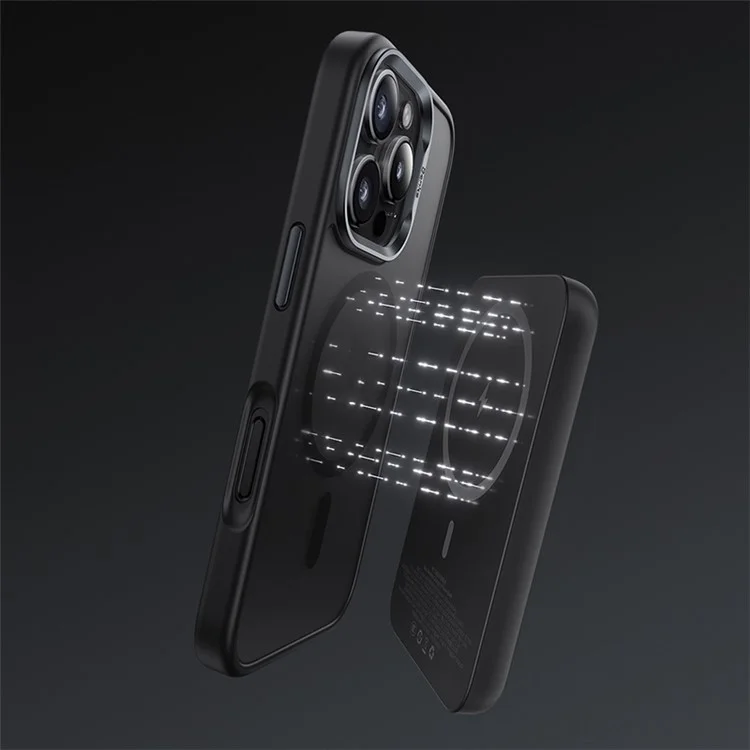BENKS For iPhone 16 Pro Max Magnetic Case Skin-Touch Matte PC+TPU Cover Compatible with MagSafe - Black
