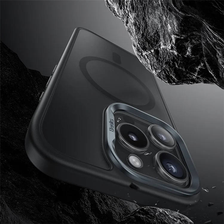 BENKS For iPhone 16 Pro Max Magnetic Case Skin-Touch Matte PC+TPU Cover Compatible with MagSafe - Black