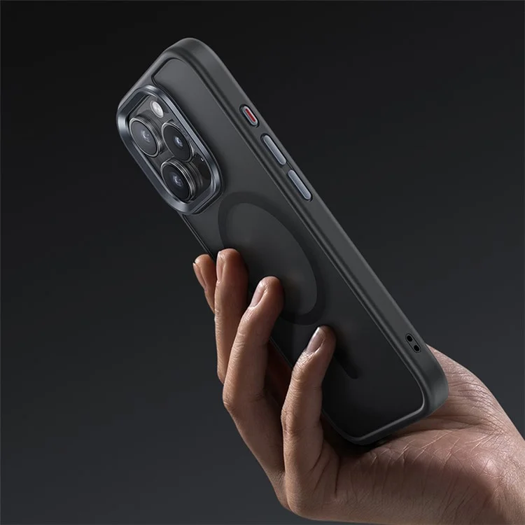 BENKS For iPhone 16 Pro Max Magnetic Case Skin-Touch Matte PC+TPU Cover Compatible with MagSafe - Black