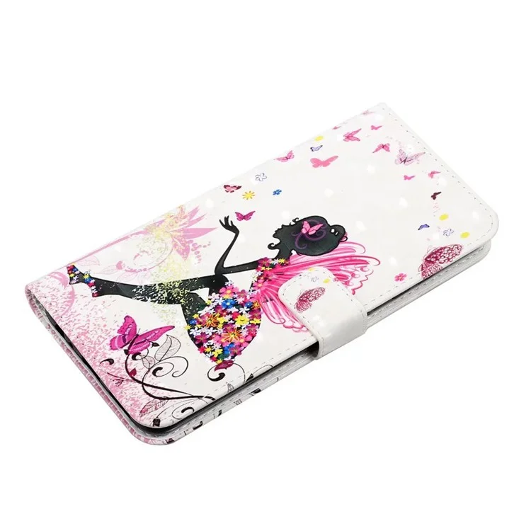 For Xiaomi Poco X6 5G / Redmi Note 13 Pro 5G Case 3D Creative Pattern PU Leather Stand Phone Cover - Girl