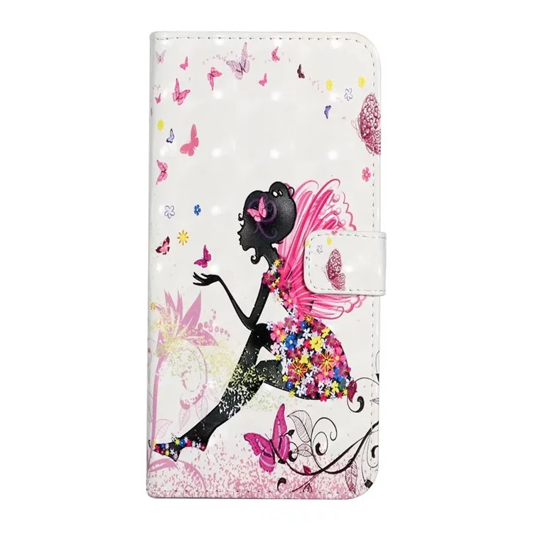 For Xiaomi Poco X6 5G / Redmi Note 13 Pro 5G Case 3D Creative Pattern PU Leather Stand Phone Cover - Girl