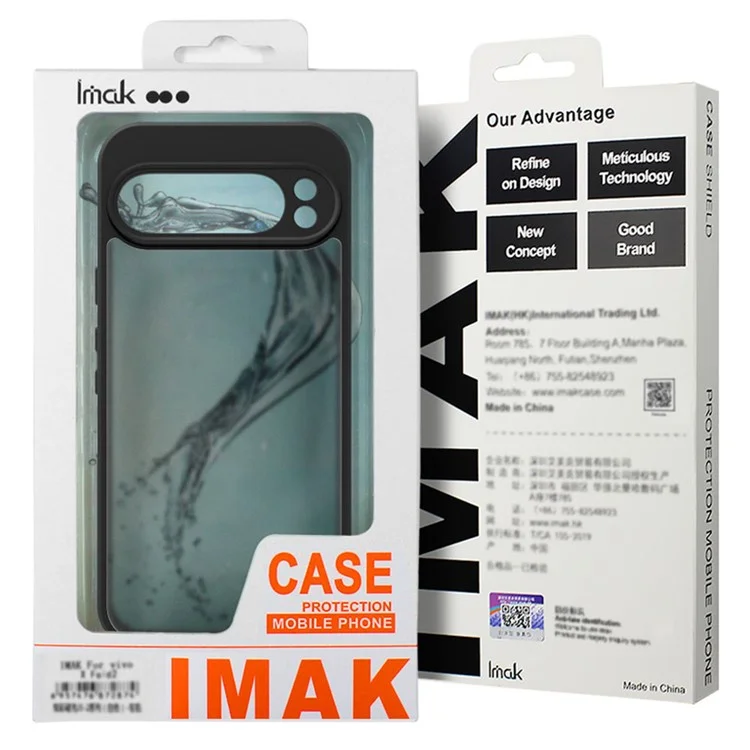 Série IMAK UX-9B Pour Google Pixel 9 Pro XL Case Tiny Airbag pc + Tpu Matte Téléphone