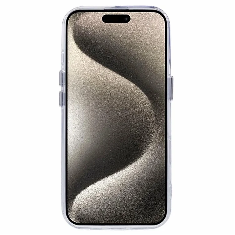 For iPhone 16 Pro Max Clear Phone Case PC+TPU Hybrid Back Cover - Transparent