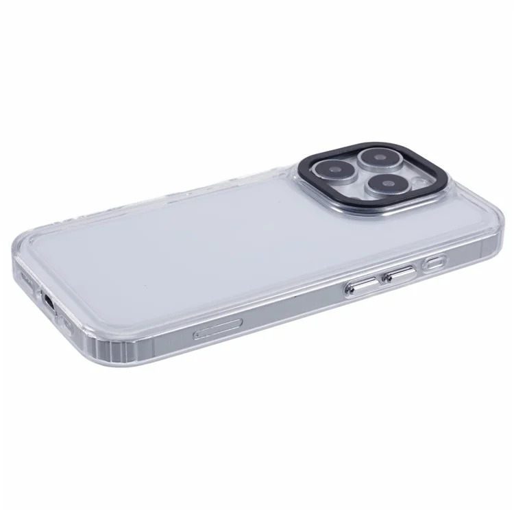 For iPhone 16 Pro Max Clear Phone Case PC+TPU Hybrid Back Cover - Transparent